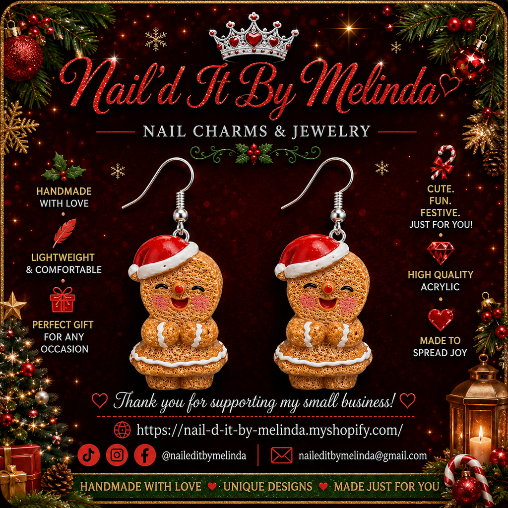 Gingerbread Cuties Holiday Earrings – Festive Christmas Jewelry