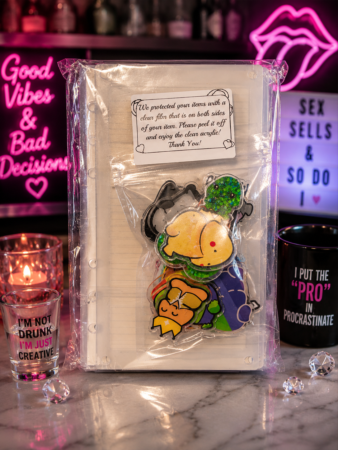 Medium Blind Bag Shaker Notebook – Choose Your Design