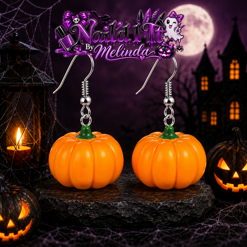 Classic Pumpkin Dangle Earrings - Nail'd It By Melinda