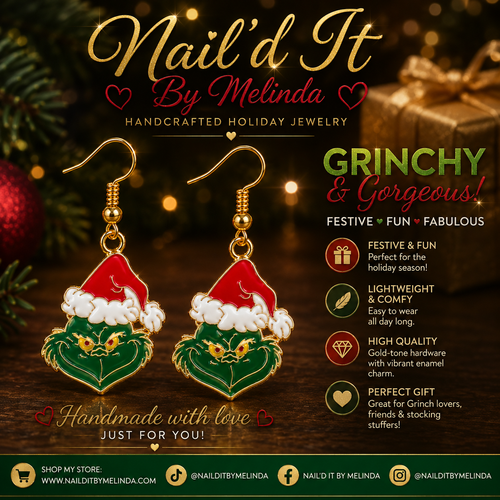 Christmas Attitude Dangle Earrings