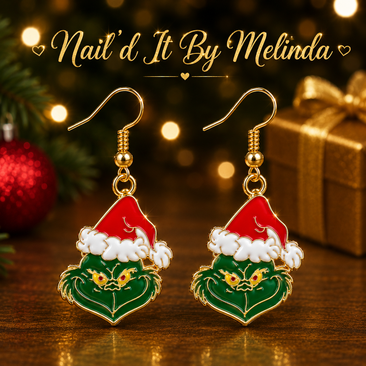 Christmas Attitude Dangle Earrings